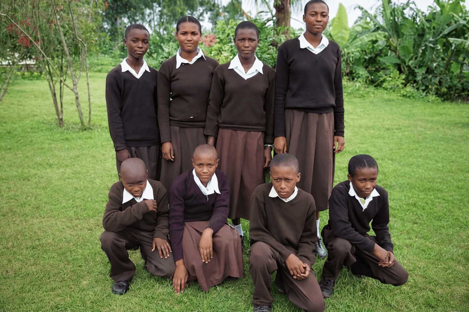 Students who will attend St. William Secondary School in Tanzania